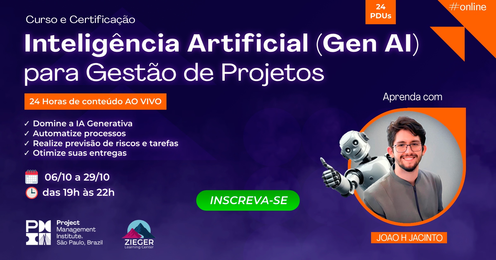Curso de Inteligência Artificial para Gerentes de Projetos